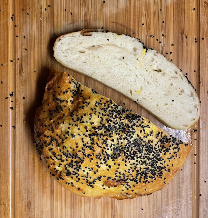 Turkish bread slice and loaf